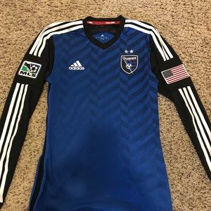 Adidas long-sleeve soccer jersey